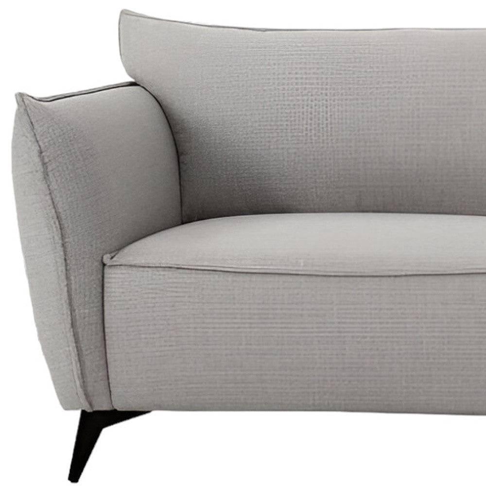 Gray Sofa With Black Legs