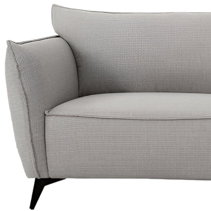 Gray Sofa With Black Legs