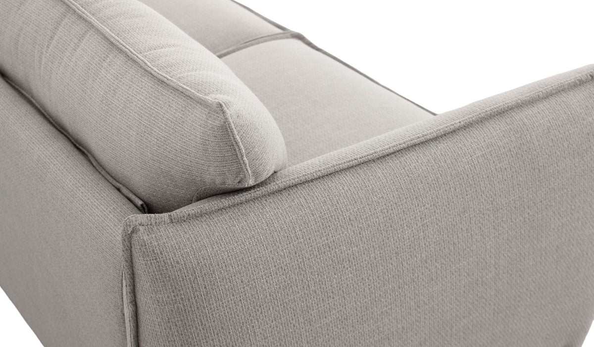 Gray Sofa With Black Legs