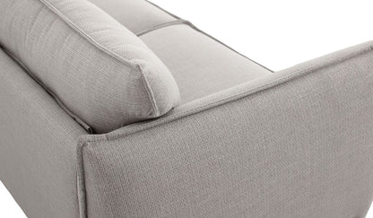 Gray Sofa With Black Legs