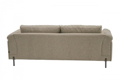Beige Sofa With Black Legs