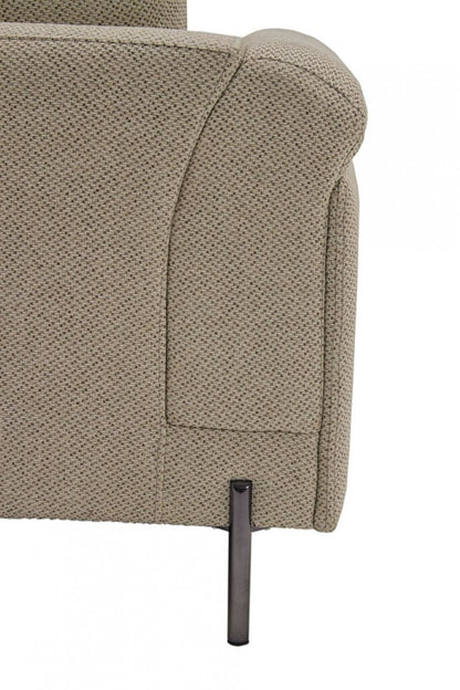 Beige Sofa With Black Legs