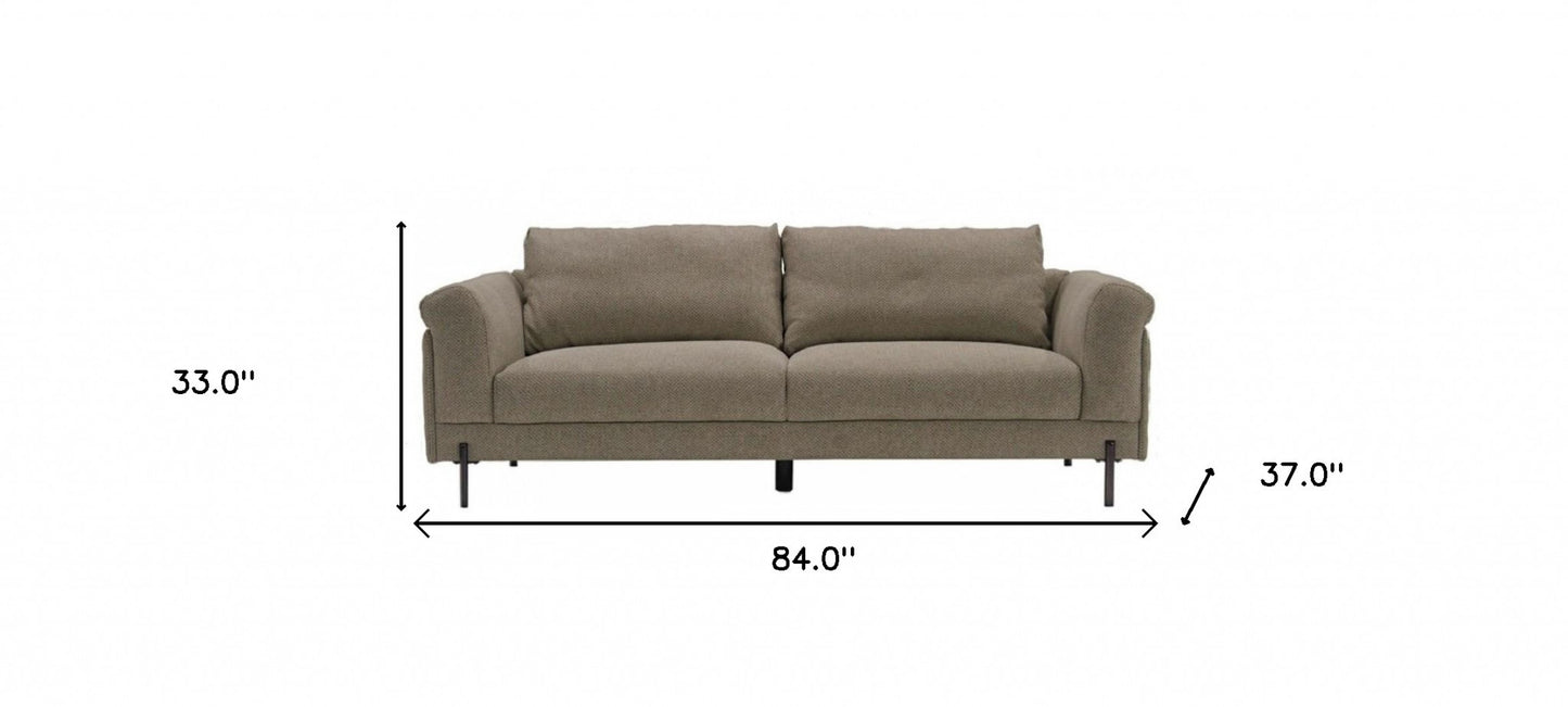 Beige Sofa With Black Legs