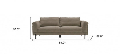 Beige Sofa With Black Legs