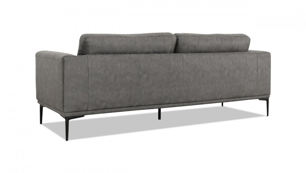 Dark Gray Sofa With Black Legs