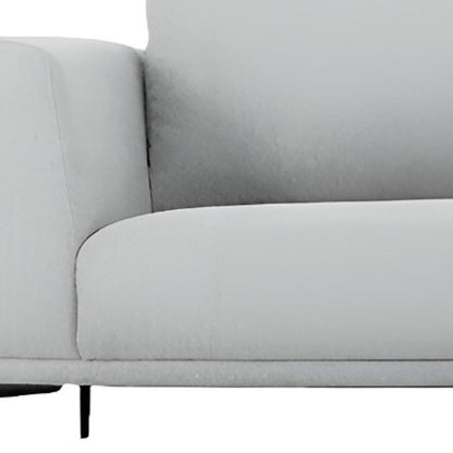 Light Gray Sofa With Black Legs