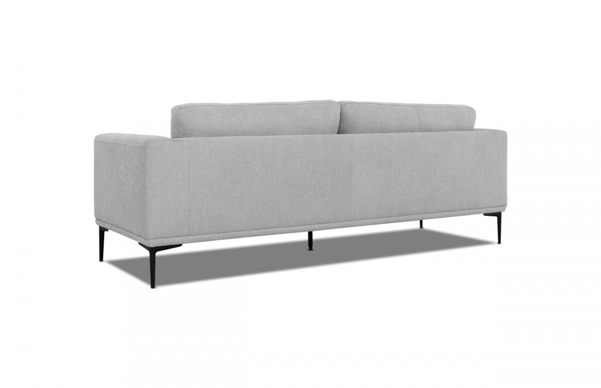 Light Gray Sofa With Black Legs