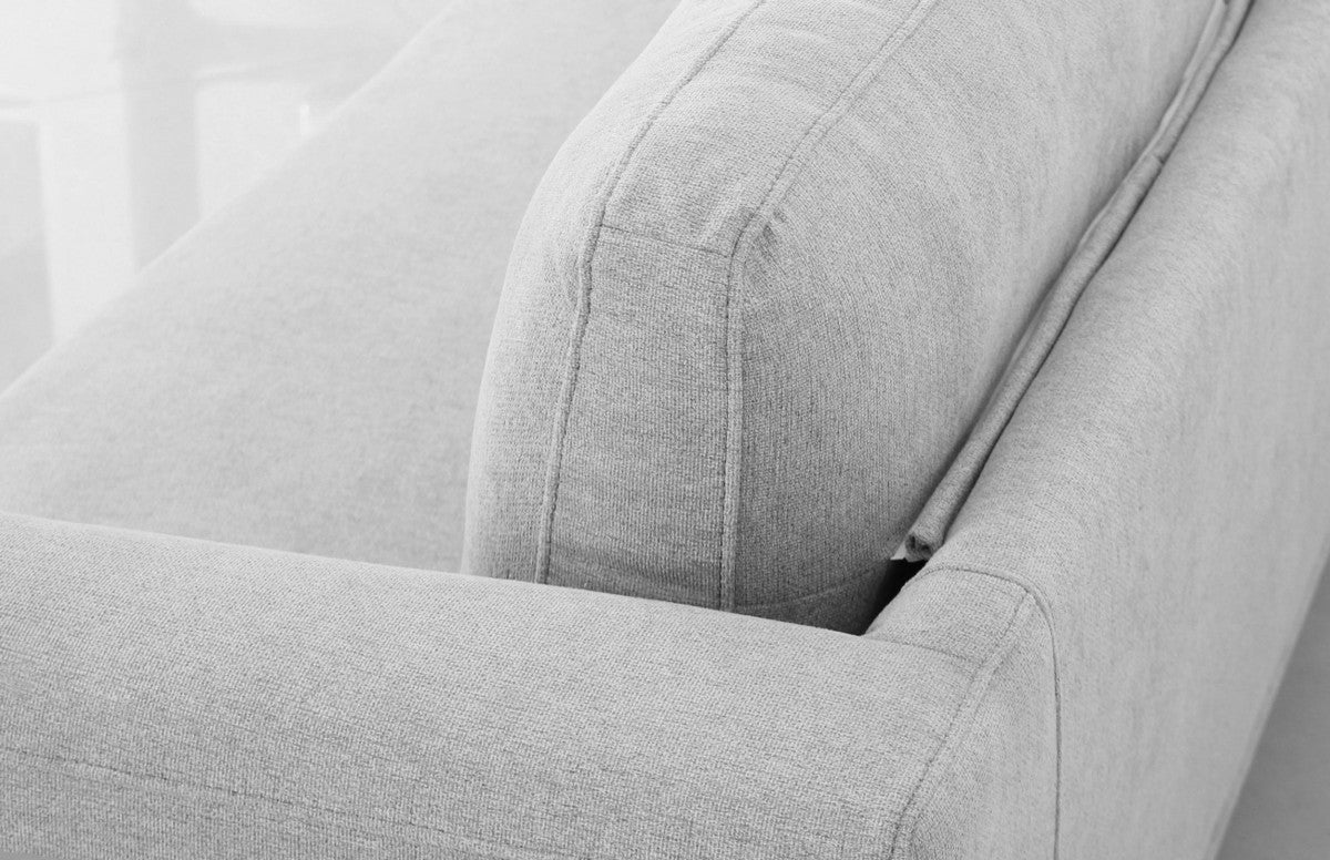 Light Gray Sofa With Black Legs