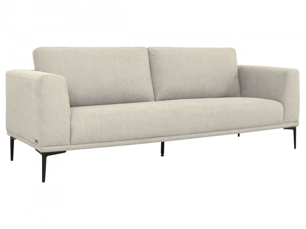 Beige Sofa With Black Legs