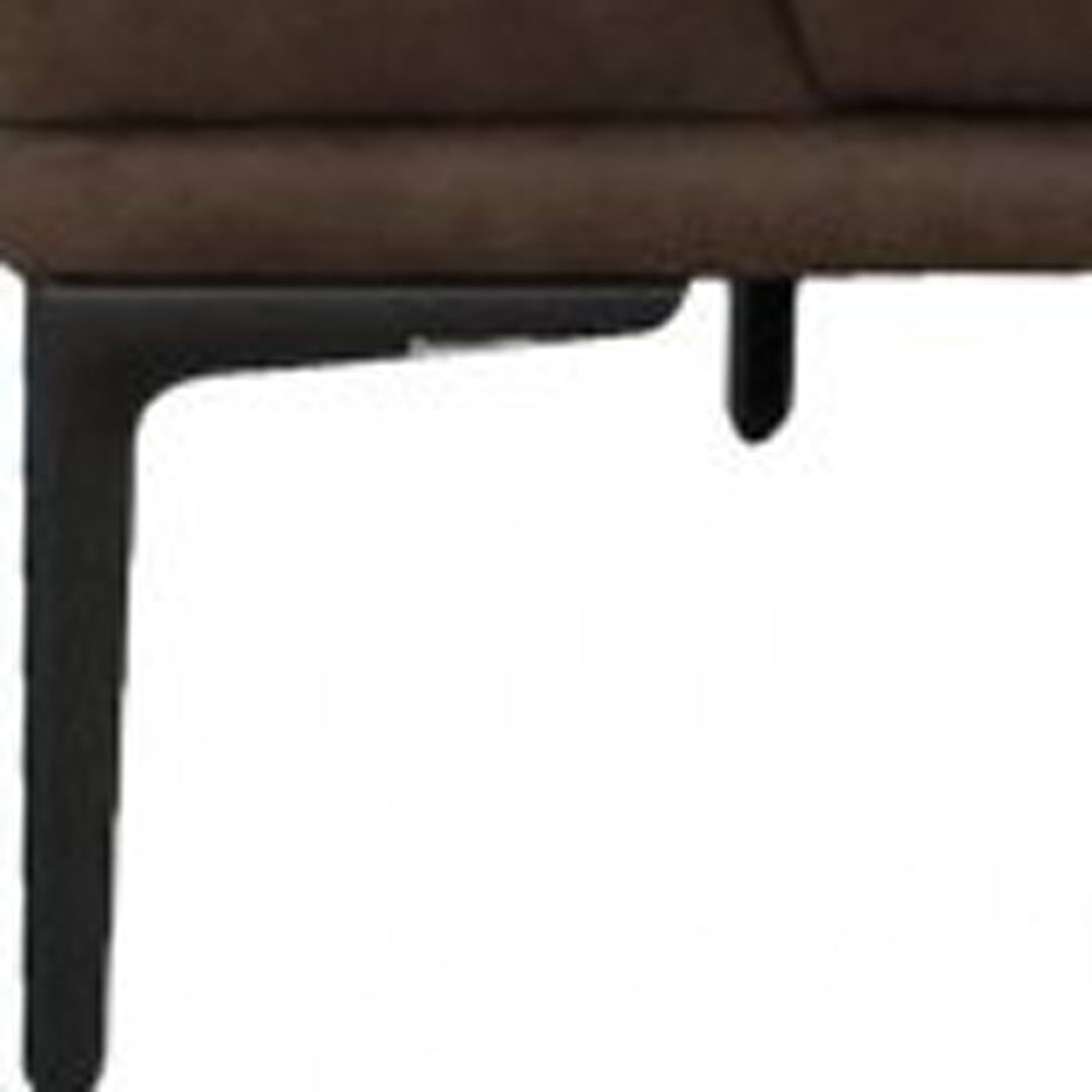 Brown Sofa With Black Legs