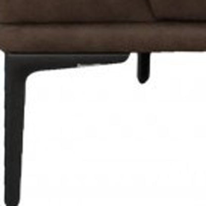 Brown Sofa With Black Legs