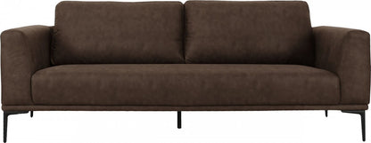 Brown Sofa With Black Legs