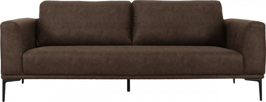 Brown Sofa With Black Legs