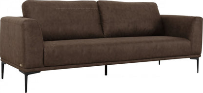 Brown Sofa With Black Legs