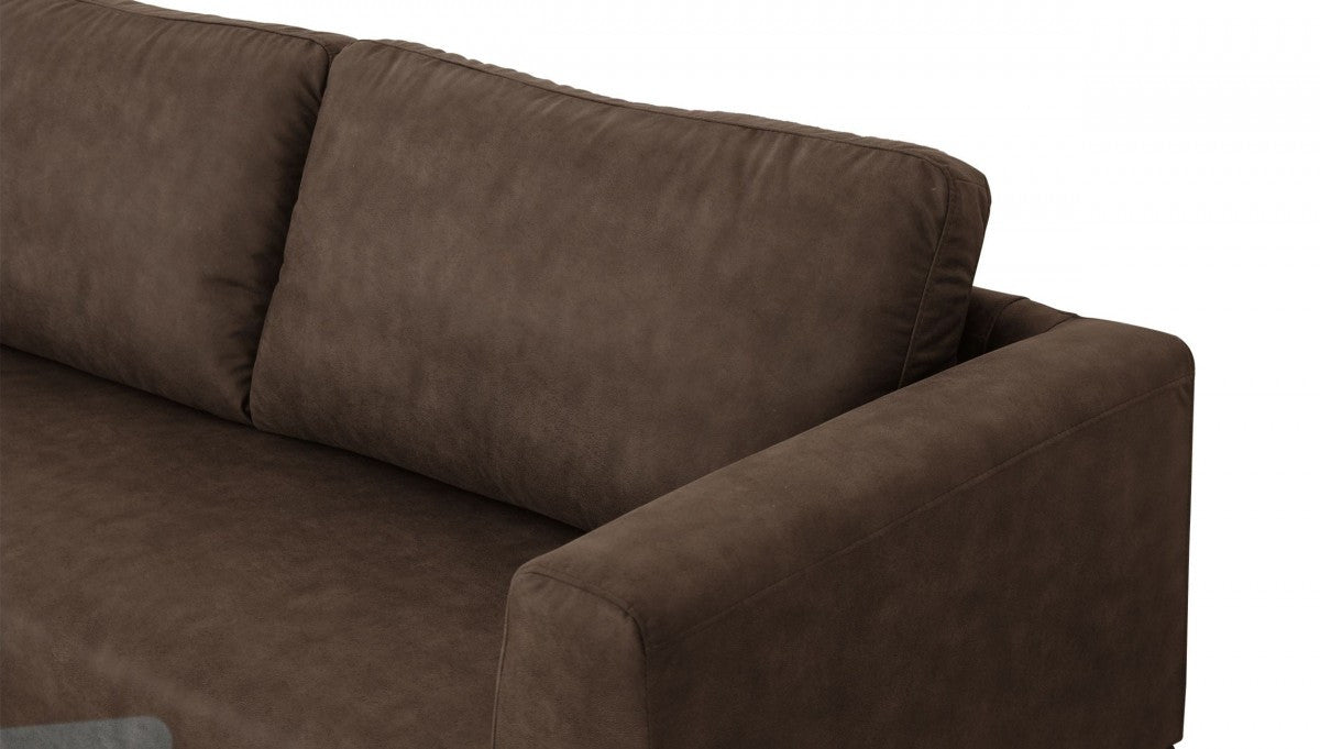 Brown Sofa With Black Legs
