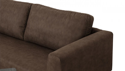 Brown Sofa With Black Legs