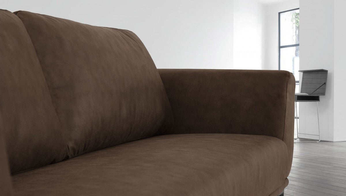 Brown Sofa With Black Legs