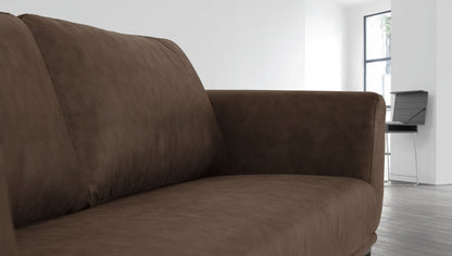 Brown Sofa With Black Legs