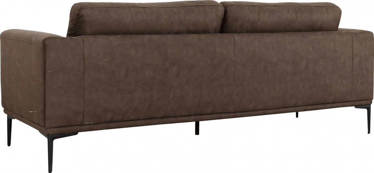 Brown Sofa With Black Legs