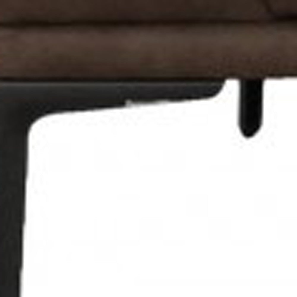 Brown Sofa With Black Legs