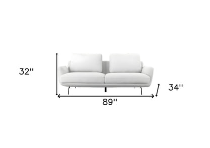 Off White Sofa With Black Legs