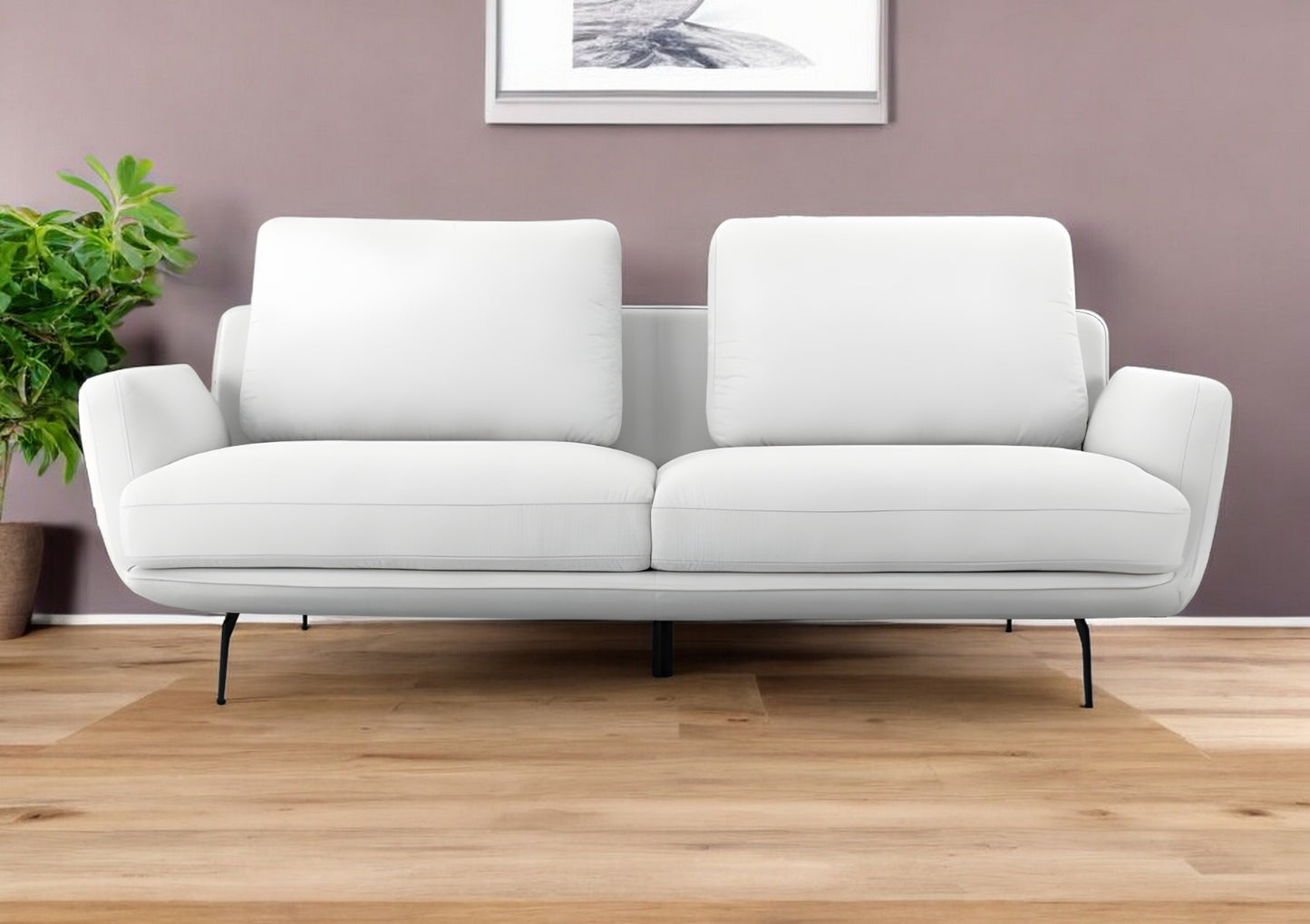 Off White Sofa With Black Legs