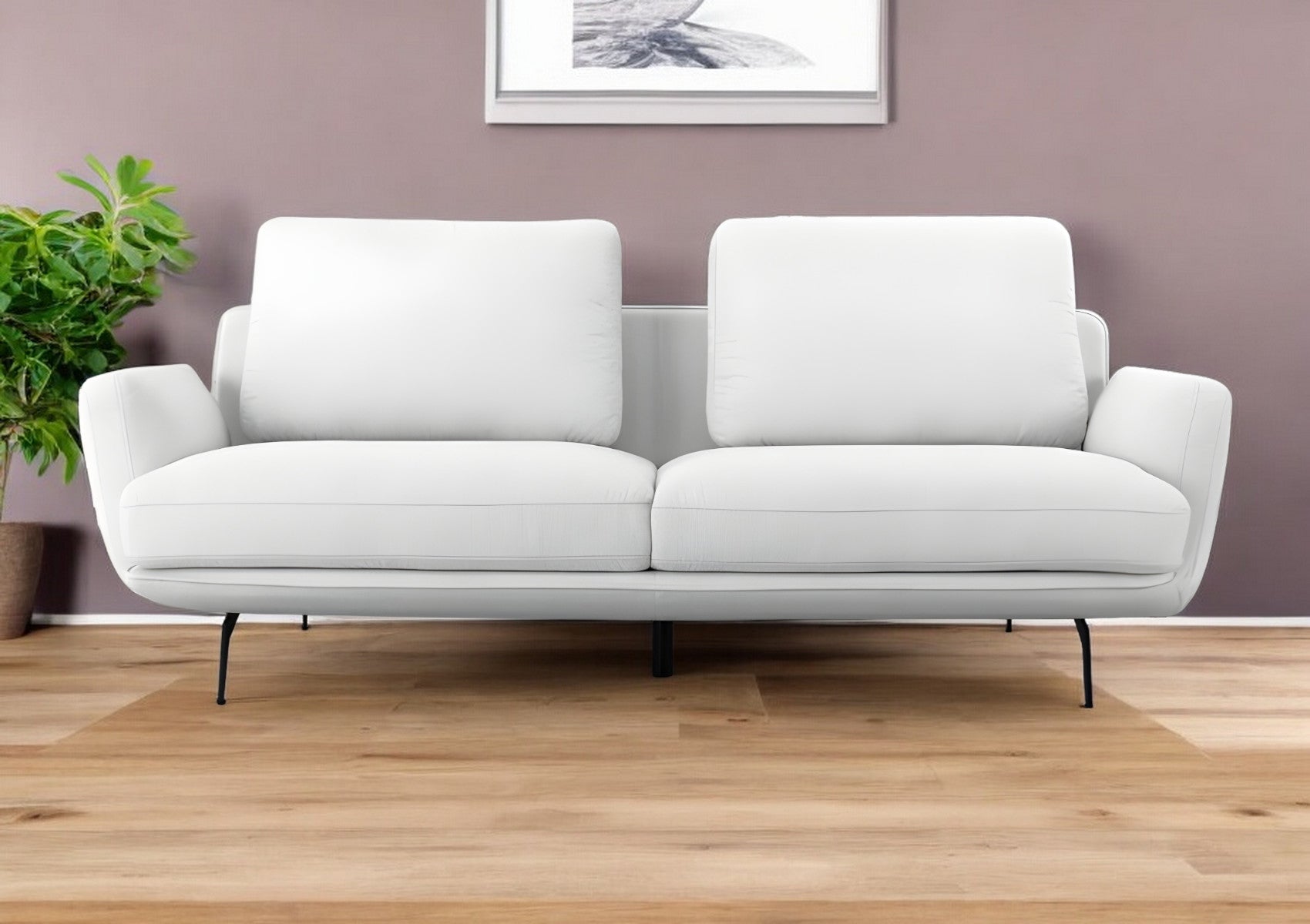 Off White Sofa With Black Legs