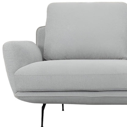 Light Gray Sofa With Black Legs