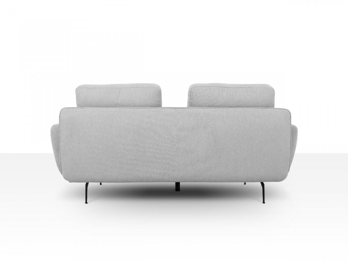 Light Gray Sofa With Black Legs