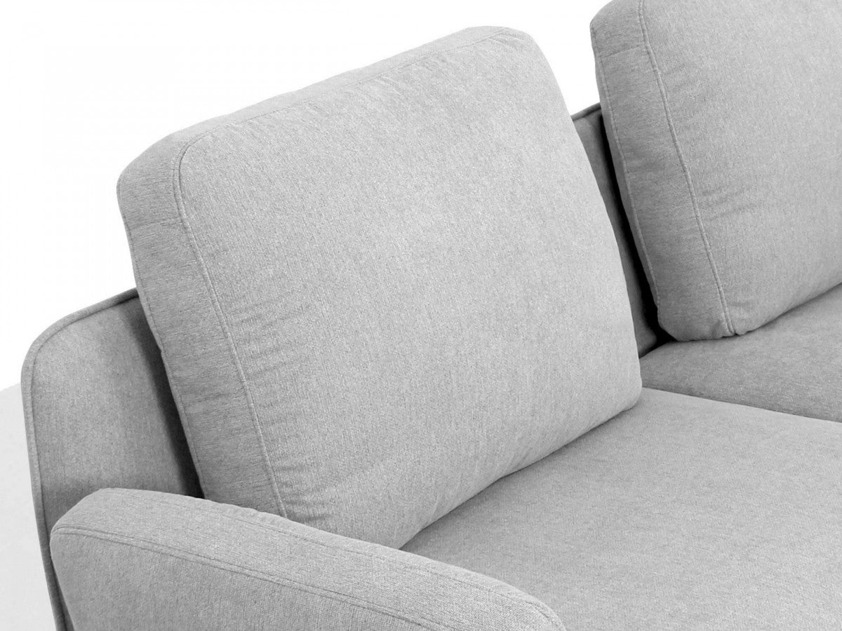 Light Gray Sofa With Black Legs