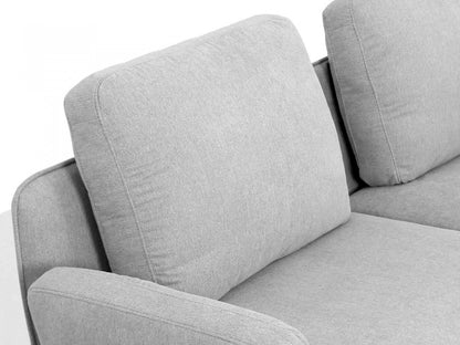 Light Gray Sofa With Black Legs