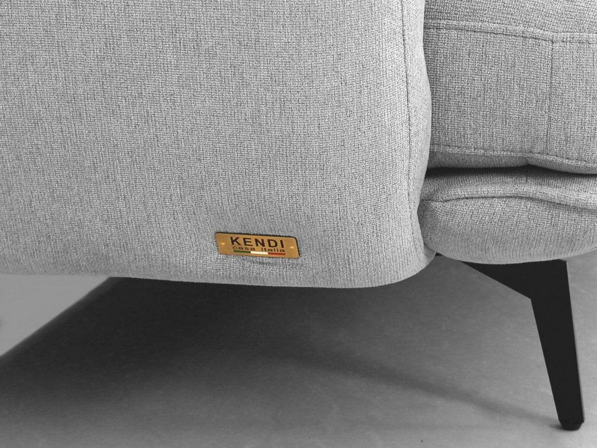 Light Gray Sofa With Black Legs