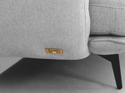 Light Gray Sofa With Black Legs