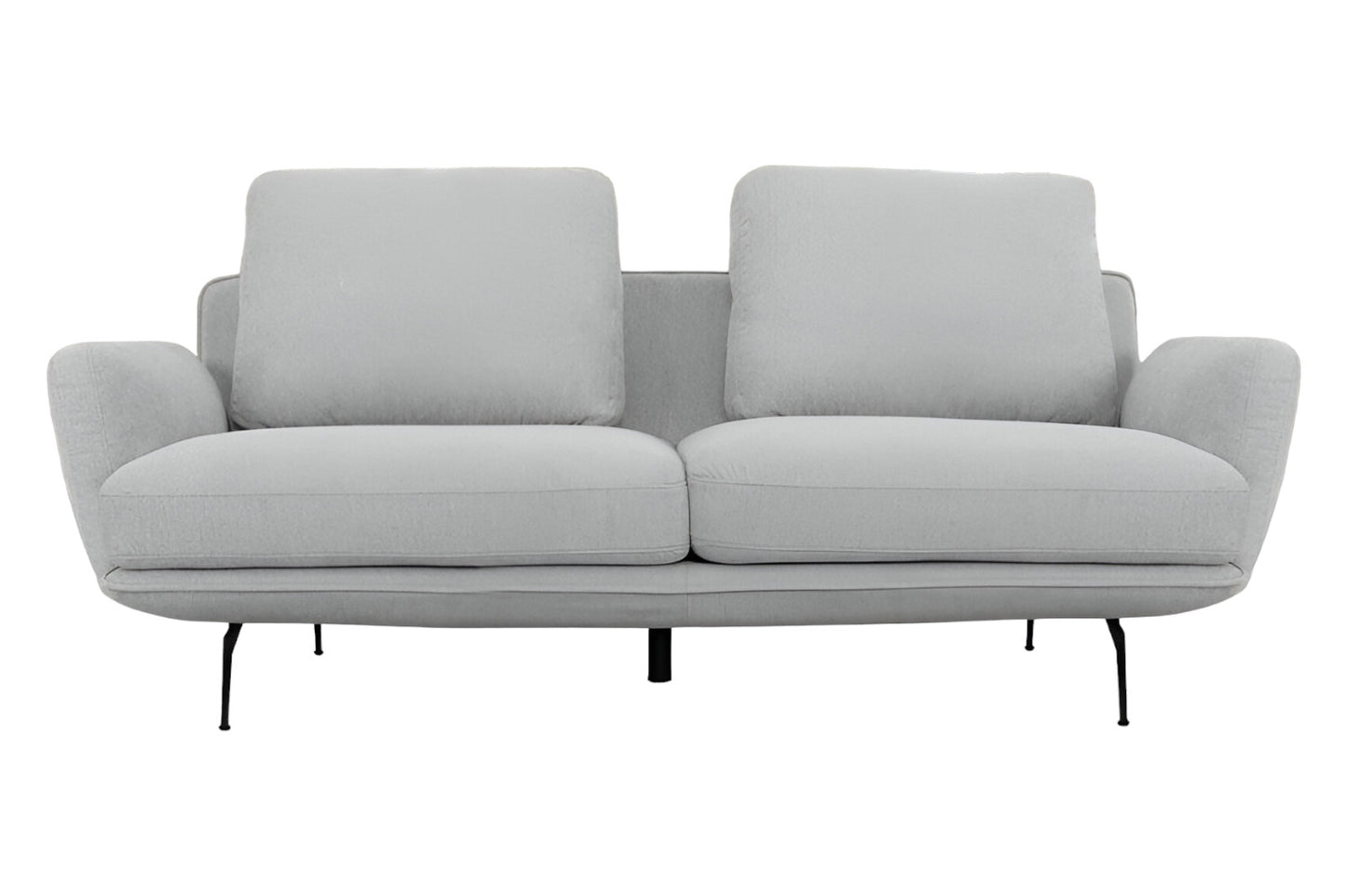 Osborne Light Gray Sofa With Black Legs