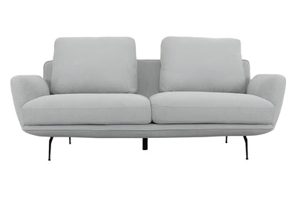 Osborne Light Gray Sofa With Black Legs