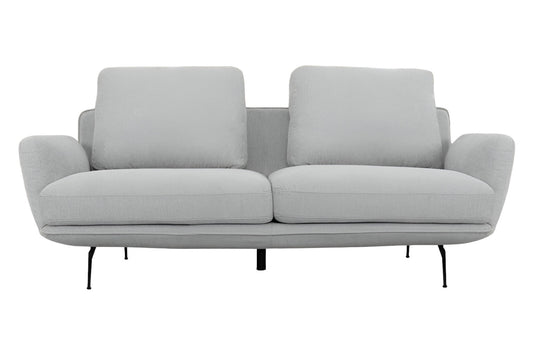 Osborne Light Gray Sofa With Black Legs