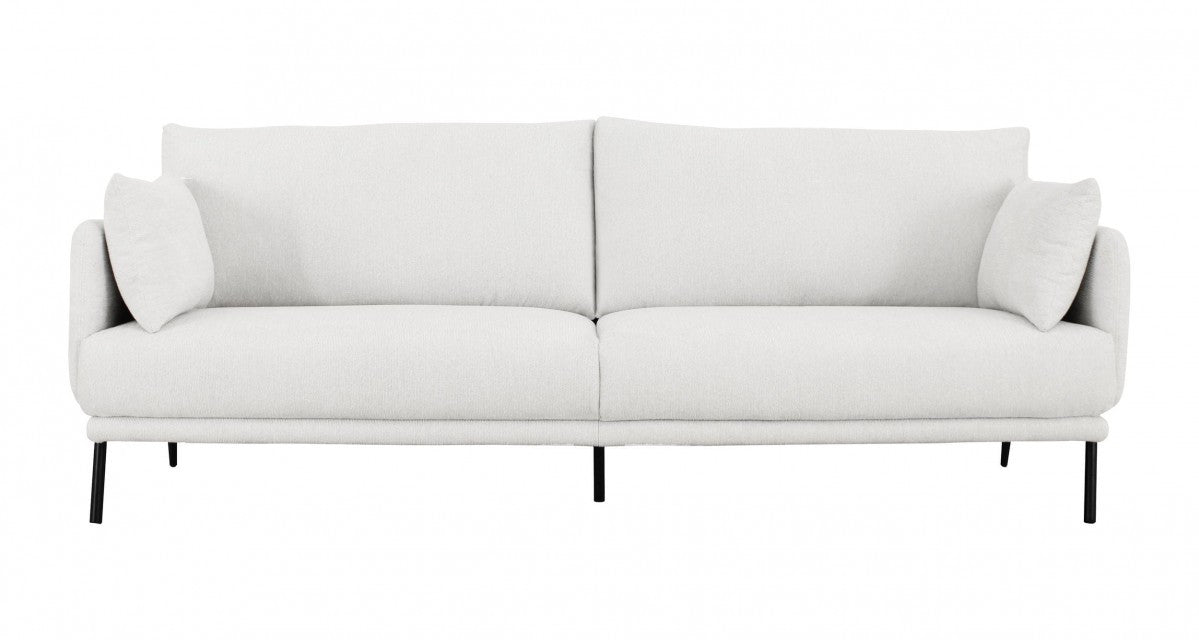 Kellan Off White Sofa With Black Legs