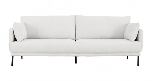 Kellan Off White Sofa With Black Legs