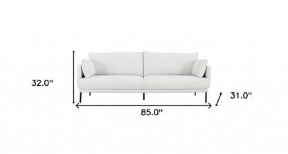 Off White Sofa With Black Legs
