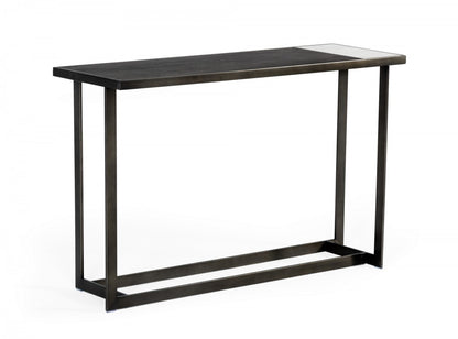 Antiqued Bronze/Grey Console Table