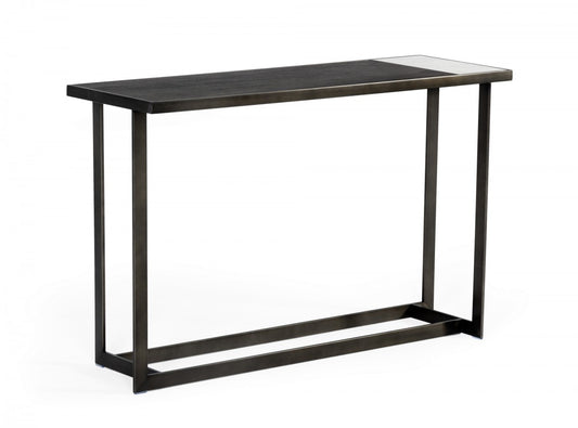 Antiqued Bronze/Grey Console Table