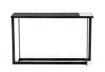 Antiqued Bronze/Grey Console Table