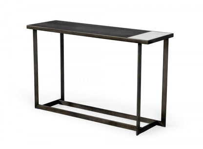 Antiqued Bronze/Grey Console Table