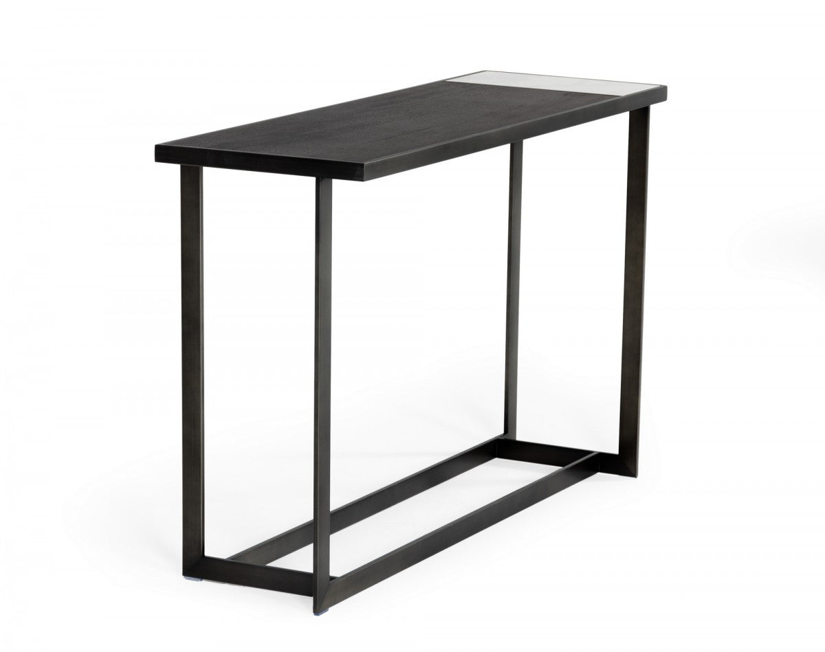 Antiqued Bronze/Grey Console Table