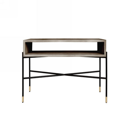 Gray & Black Concrete Console Table