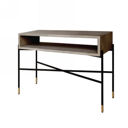Gray & Black Concrete Console Table
