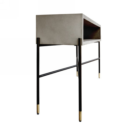 Gray & Black Concrete Console Table