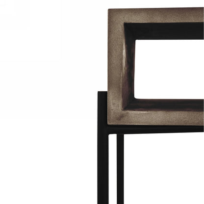 Gray & Black Concrete Console Table