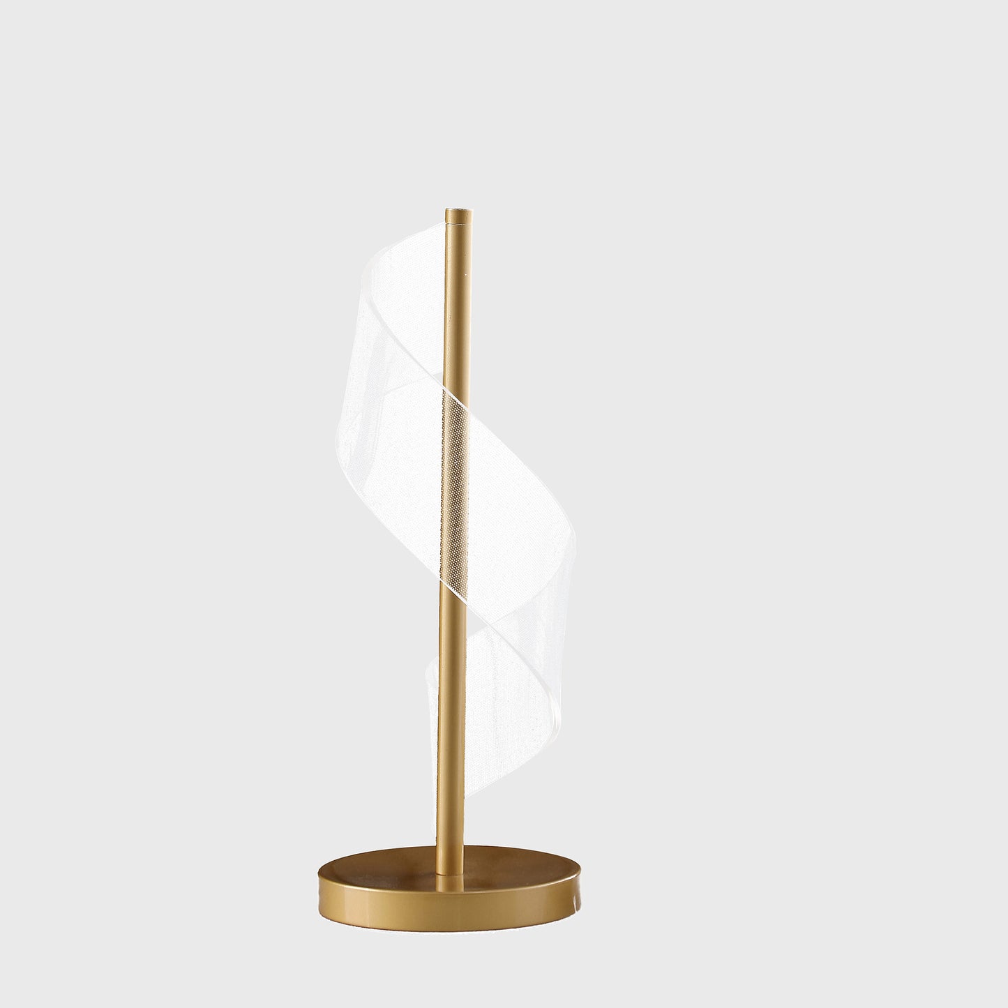 Gold Modern Swirl & Acrylic Table Lamp