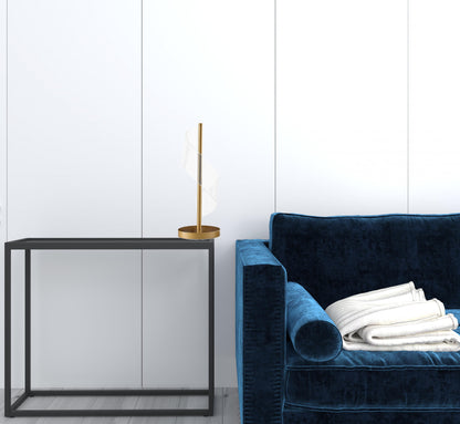 Gold Modern Swirl & Acrylic Table Lamp